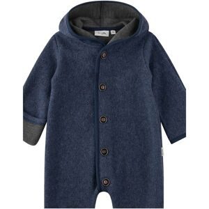 Sanetta, Wollfleece-Overall mit Kapuze Klappbündchen
