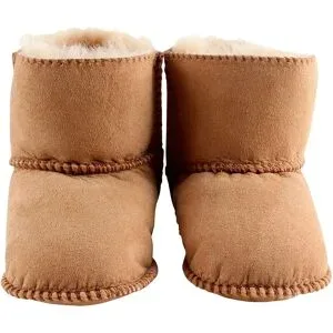 EN FANT, Lammfellschuhe mit Klettverschluss