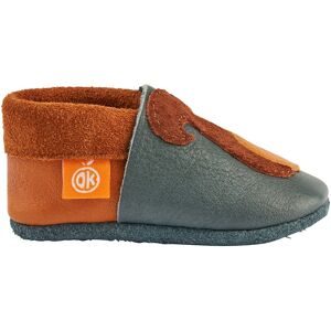 Orangenkinder, Krabbel- und Hausschuhe Eichhörnchen