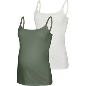 Mamalicious, Mamalicious Umstandstop "MLKERRIE STRAP JRS TOP 2F 2-P NOOS" Packung, 2 Baumwollmischung, regular fit