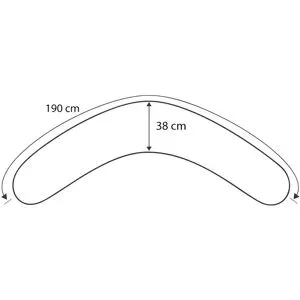 THERALINE, Stillkissen ohne Bezug 190 cm