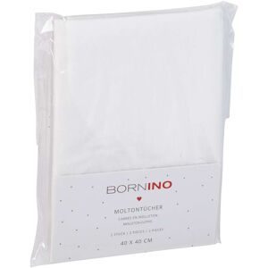 Bornino, 2er-Pack Moltontücher 40x40 cm