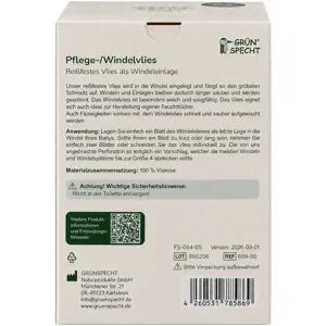 Grünspecht, Pflege- / Windelvlies, 70Blatt