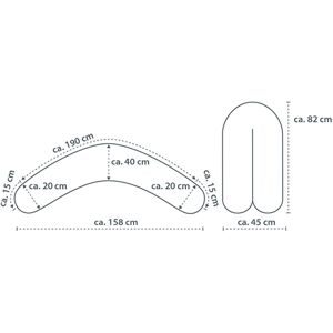 THERALINE, Stillkissen 190 cm