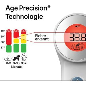 Braun, No touch + touch Stirnthermometer mit Age Precision® BNT 400