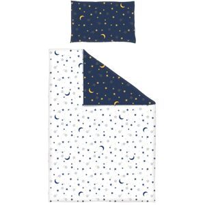 BORNINO HOME, Bundle Betten-Set 2-teilig inkl. Bettwäsche Mond und Sterne 100x135 cm