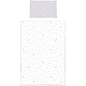 BORNINO HOME, Bettwäsche Mond und Sterne 40x60 / 100x135 cm