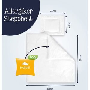Julius Zöllner, 2-tlg. Steppbett-Set Hygiena 35x40 / 80x80 cm 3.5 TOG