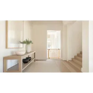 Geuther, Tür- & Treppenschutzgitter Easylock Holz mit Flatstep 95-103cm