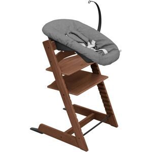 Stokke, Bundle Treppenhochstuhl Eiche inkl. Newbornset Deep Grey