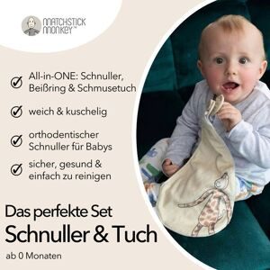 Matchstick Monkey, Set Schnuller und Schmusetuch