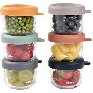 Beaba, 6er-Set Portionsbehälter aus Glas 150 ml