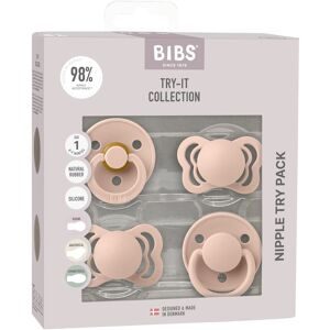 BIBS, 4-er Pack Try-It Collection Schnuller Latex, 0-6M