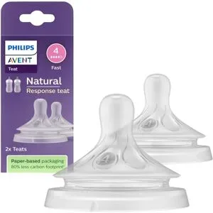 PHILIPS AVENT, Philips Avent Natural Response Sauger, Grösse 4, 3M+ (2 Stk)