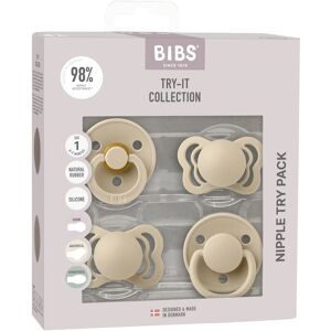 BIBS, 4-er Pack Try-It Collection Schnuller Latex, 0-6M