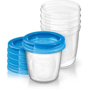 PHILIPS AVENT, Philips Avent VIA Muttermilch Aufbewahrungsbecher 180ml (5 Stk)
