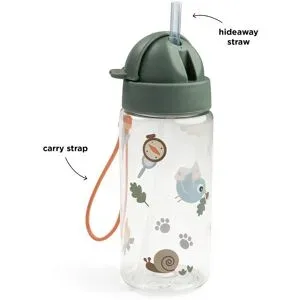 Done by Deer, Trinkflasche mit Strohhalm, 350ml