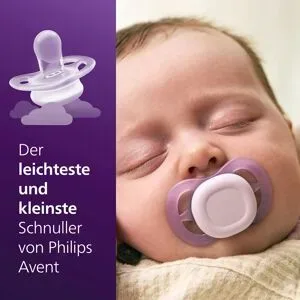 PHILIPS AVENT, Philips Avent Ultra Start Schnuller 0-6 Monate, Pfirsich/Lila