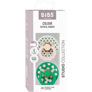 BIBS, 2er-Pack Polka Collection Schnuller Latex, 0-6M