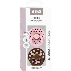 BIBS, 2er-Pack Polka Collection Schnuller Latex, 0-6M