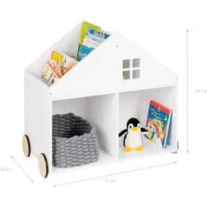 Pinolino, Bücherregal Haus mit Rollen