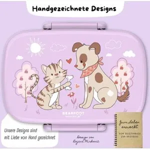 Bearfoot, Set - Brotdose mit Gabel und Löffel