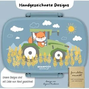 Bearfoot, Set - Brotdose mit Gabel und Löffel