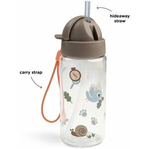 Done by Deer, Trinkflasche mit Strohhalm, 350ml