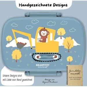 Bearfoot, Set - Brotdose mit Gabel und Löffel