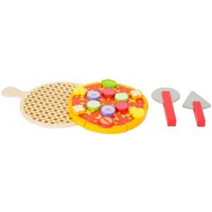 small foot, Schneide Pizza-Set aus Holz
