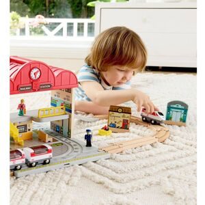 Hape, Hape Spielzeug-Eisenbahn »Tragbares Bahnhof-Set«