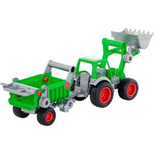 Wader, Farmer Technic Traktor mit Frontschaufel und Kippanhänger sortiert