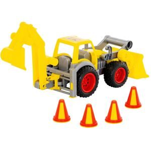 Wader, ConsTruck Radlader mit Heckbagger sortiert