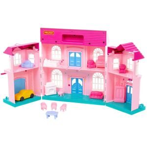 POLESIE, Puppenhaus Sophie mit Möbel und Auto 14-tlg.