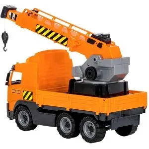 Wader, PowerTruck mit Kran auf Wendeplattform