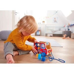 Haba, Nachziehspielzeug Feuerwehrauto