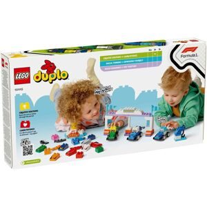 LEGO, 10445 DUPLO F1 Team Rennautos mit Rennfahrern, Konstruktionsspielzeug