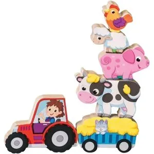 Ravensburger, Magnetisches Holz-Zähl-Puzzle: Bauernhof