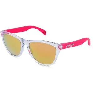 Luxottica Fashion Brillen Vertriebs GmbH Oakley OO9013 FROGSKINS Herren-Sonnenbrille Vollrand Quadratisch Kunststoff-Gestell, Weiß