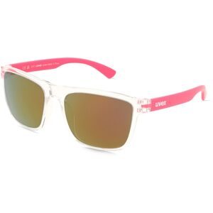 Uvex Sports S533077 rookie Kinder-Sonnenbrille Vollrand Quadratisch Kunststoff-Gestell, Transparent