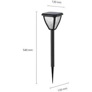 Philips LED, Philips LED 8720169265721 Vapora Solar-Gartenleuchte LED 1.5 W Schwarz