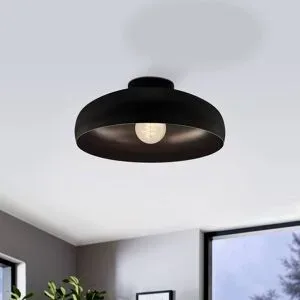Eglo, Eglo Deckenlampe Mogano Schwarz Stahl 40 cm 17 cm - Deckenlampe
