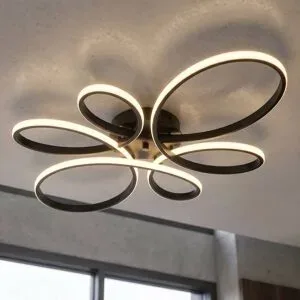 CONFORAMA, Deckenlampe LED FLY variable Intensität 83cm 32W schwarz