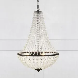 Markslöjd, Pendellampe Markslöjd Schwarz Metall/Glas B 50 cm