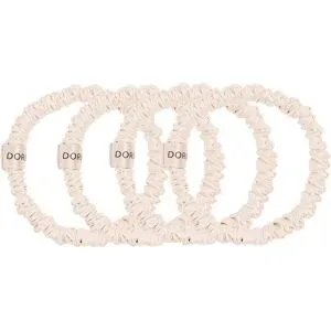 Dore & Rose, Dore & Rose Scrunchie 1 cm Set Champagne Haargummi 4 Stk