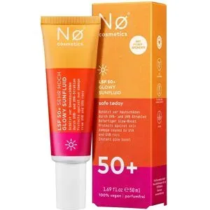 Nø Cosmetics, Nø Cosmetics safe tøday LSF 50+ Glowy Sunfluid 50 ml