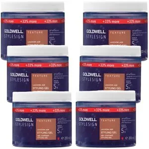 Goldwell, Goldwell StyleSign Texture Lagoom Jam Styling Gel 6er Set 6 x 200 ml