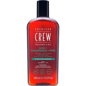 American Crew, Crew Hair & Body Care - American Crew 3-in-1 Chamomile & Pine Shampoo, Conditioner & Body Wash
