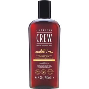 American Crew, Crew Hair & Body Care - American Crew 3-in-1 Ginger & Tea Shampoo, Conditioner & Body Wash