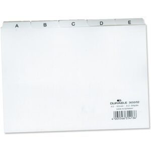 DURABLE, DURABLE Leitregister DIN A5 quer Weiß 21 x 14,8 cm 25 Stück